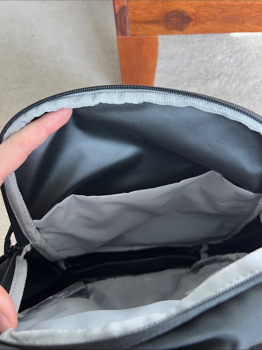 IKEA Black Minimalist Men's Backpack with Front Pocket - Picture 11 of 11